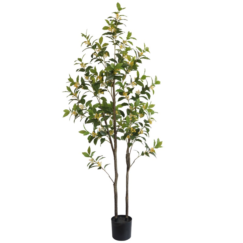 仿真绿植桂花树橱窗玄关造景假树