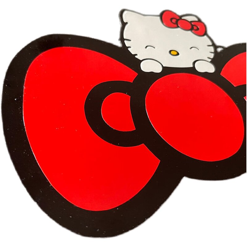 蝴蝶结反光车贴hellokitty宏光miniev后档玻璃划痕防水车门贴纸