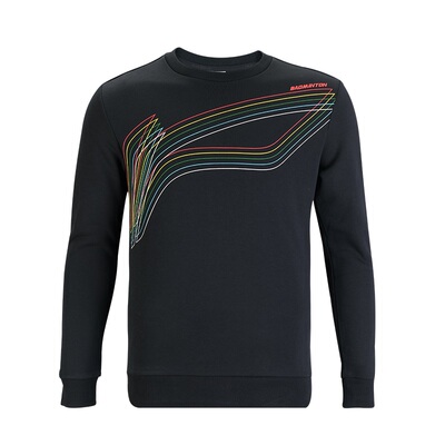 李宁羽毛球男款圆领卫衣