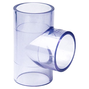 PVC透明三通UPVC透明给水管三通管件塑料硬质胶粘鱼缸周转箱配件