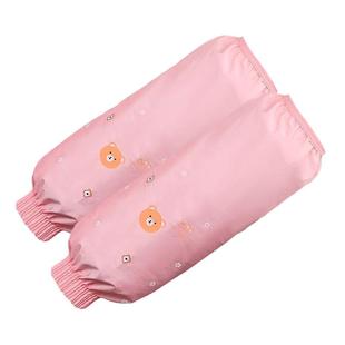 韩版春夏可爱卡通长款防水袖套成人男女厨房干活防油耐脏加大套袖