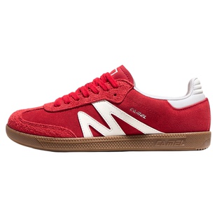 骆驼板鞋女款新款平底小白鞋时尚复古休闲鞋T头鞋百搭德训鞋女鞋