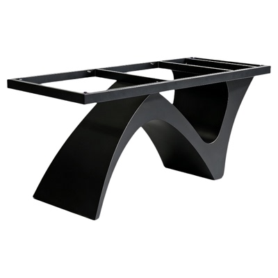 现代轻奢岩板大理石桌脚支架