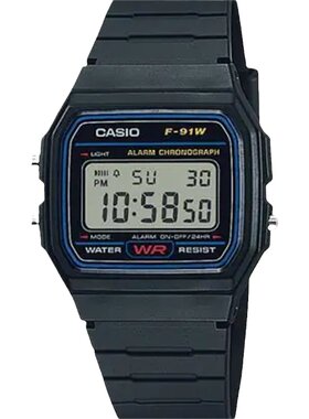 Casio/卡西欧简约情侣小方块F-91