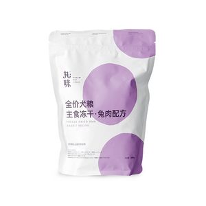 丸味主食冻干犬粮通用成幼生骨肉饼训练奖励零食拌饭兔肉配方480g