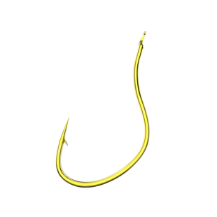 曲柄玉米钩细硬翘嘴钩有倒刺不挡口野钓草鱼鲤鱼鳊鱼2号手工3号