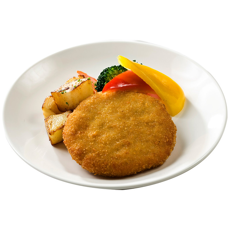 冷冻黄金酥排汉堡排煎炸豆制品佛家素食纯素仿荤素肉排鸿昶爱之素