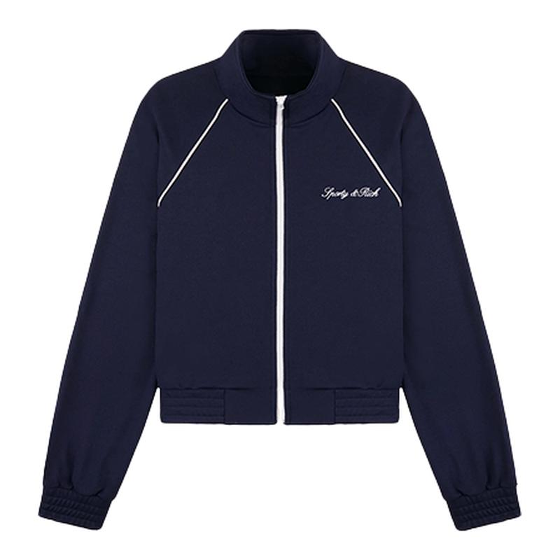 【ENG】Sporty & Rich经典标志复古防风夹克外套女士新品26夏