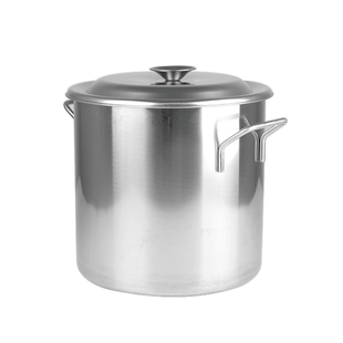 包邮不锈钢汤桶带盖子/带耳米桶/多用水桶/奶茶煮茶桶25/30/35cm