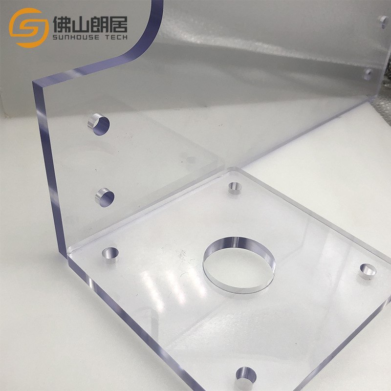 透明乳白pc耐力板粘接加工部件加工弯pc热pc盒子耐冲撞机械pc板