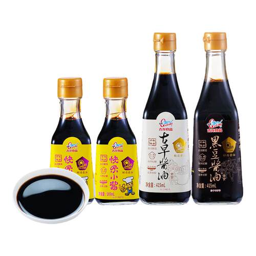 古龙食品黑豆生抽酱油非转基因大豆古法酿造海鲜酱油调味