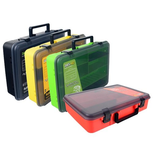 大号手提路亚饵收纳垂钓工具箱全套大盒配件多功能盒便携双层渔具