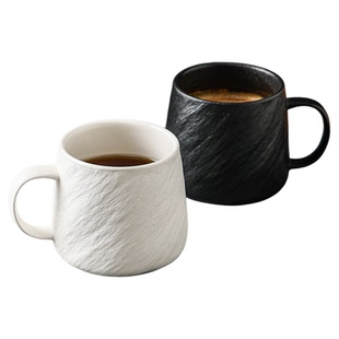 简约陶瓷马克杯带盖大容量燕麦片杯家用情侣杯高级感喝水杯子小众