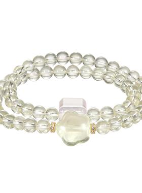 zeroline星星方糖柠檬晶手串纯银