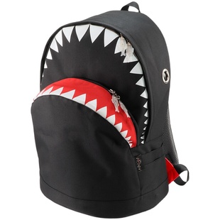 Morn Creations鲨鱼背包电脑旅行女高中大学书包男大牌设计感香港