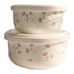 微波炉加热饭盒专用陶瓷碗上班带盖碗骨瓷密封保鲜碗蒸蛋碗可微波