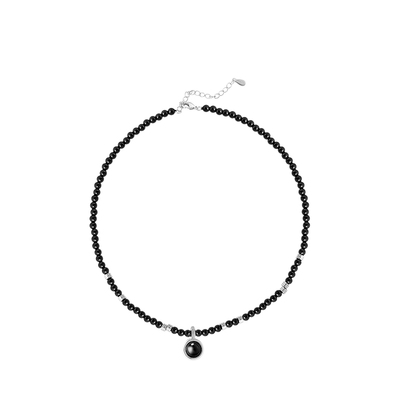 【立享9折】原创正品NEVERFAR「回响」系列黑玛瑙串珠项链女