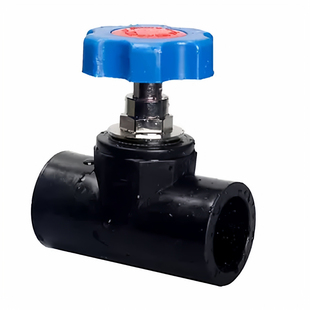 全新pe升降截止阀铜芯承插热熔焊接闸阀4分6开关自来水阀门配件