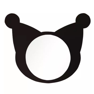 北欧ins不规则装饰镜可爱玄关艺术造型镜子库洛米高级感化妆镜子