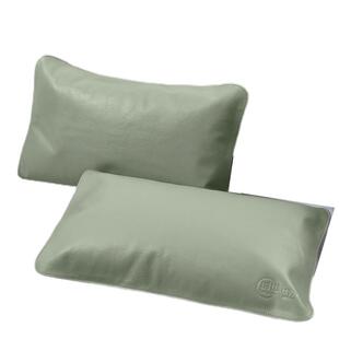 塔山头层水牛皮皇冠纯色枕套一擦即净免洗温润凉感凉而不冰