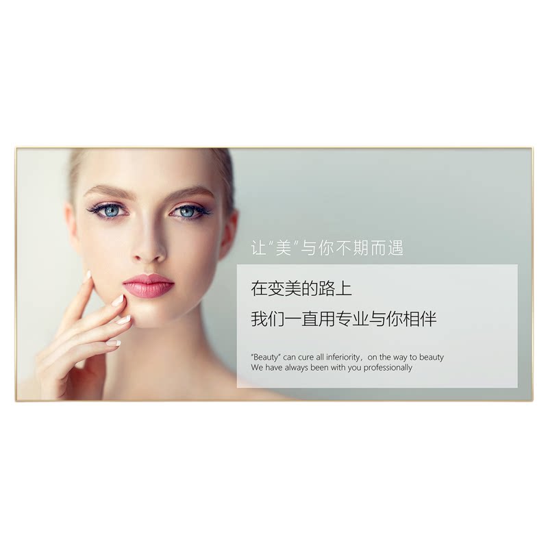 美容院背景形象装饰画眉眼唇纹绣