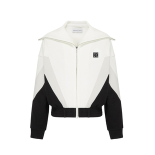 RODERIC WONG春夏新款毛感复古针织拉链上衣休闲裤套装