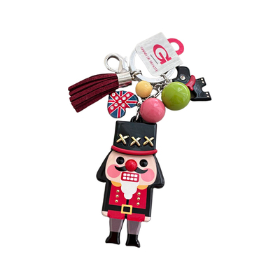 韩国AZNAVOUR/GRAIN de BEAUTE 可爱猫咪小士兵精致钥匙扣包挂件