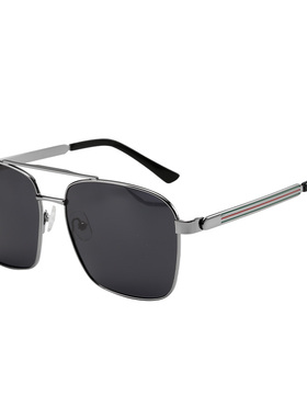 木川近视墨镜男款防紫外线遮阳钓鱼双梁飞行员偏光太阳镜可配度数