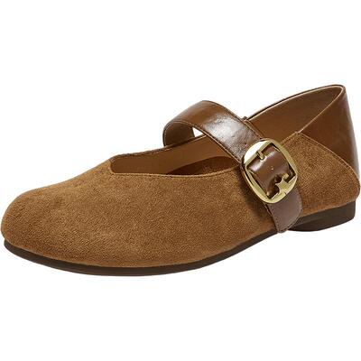 百思图春季豹纹圆头低跟玛丽珍鞋