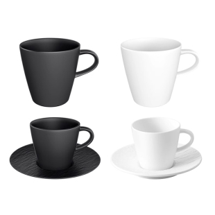 德国villeroyboch唯宝进口咖啡杯碟纯色简约马克杯水杯随行杯套装