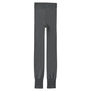 平纹平板棉打底裤袜女中厚秋冬季灰色连裤袜高腰显瘦踩脚裤子薄绒