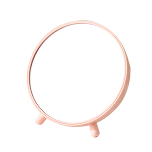 欢好桌面储物收纳镜可爱台式化妆镜女生宿舍公主镜镜子收纳盒镜子