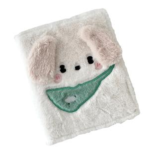 原创围兜小狗毛绒卡册A5活页四宫格相册爱豆专辑小卡追星收纳册本