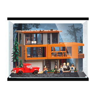 适用乐高21354暮光之城卡伦家族豪宅积木手办模型展示盒防尘罩