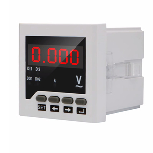 直流电压表数显仪表220V 单相交流数字智能表头报警485通讯输出