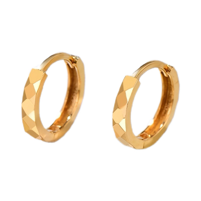 钛钢菱形水波纹波光粼粼闺蜜耳环