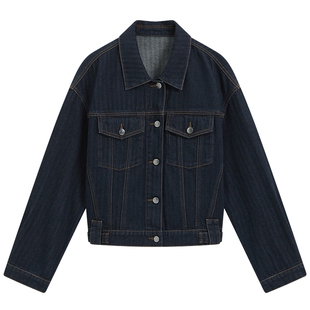 KBNE复古丹宁小个子牛仔套装女2026春季新款短款外套百褶裙两件套