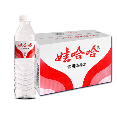 娃哈哈饮用纯净水596ml*24瓶整箱