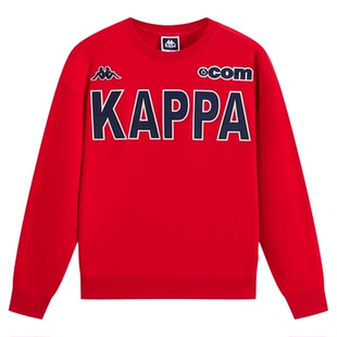 Kappa卡帕背靠背2026马年新年款运动卫衣女休闲长袖针织套头衫男