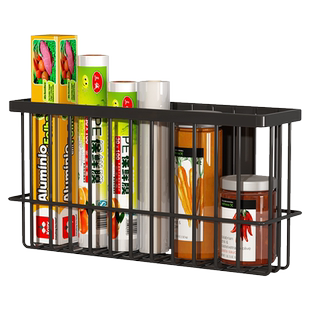 厨房架子调料收纳架冰箱磁吸式多功能保鲜袋置物架壁挂式家用神器