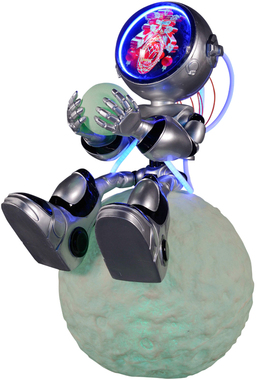 机器人摆件大型落地科技感雕塑装