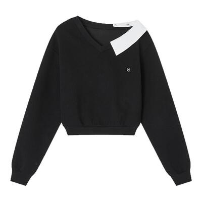 ACMEAURA黑色卫衣女2025新款今年流行爆款巨好看的早秋卫衣外套女