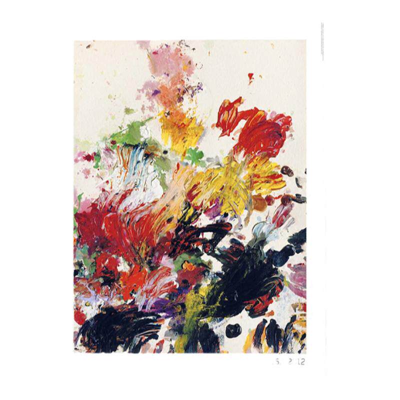 托姆布雷Twombly奔放抽象色彩 当代艺术海报装饰画瑞典美术馆进口