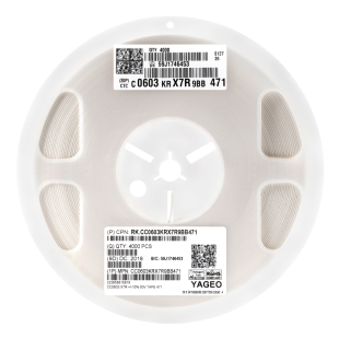 原装 0603贴片电容 470pF(471) ±10% 50V X7R CC0603KRX7R9BB471