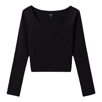 SPAO女秋新品打底衫长袖T恤