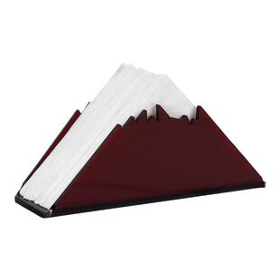 创意三角形纸架托西餐厅纸巾架茶餐厅咖啡馆立式纸巾座定制高档加厚亚克力餐巾纸托清吧桌面吧台方纸收纳架