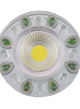水晶嵌入式筒灯变色7.5客厅LED