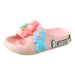 拉布布女童拖鞋儿童卡通夏季新款春季女孩防滑男童宝宝洗澡室内