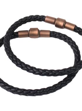 DIY皮绳手链串黄金珠简约2345毫