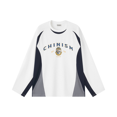 CHINISM丨撞色印花速干长袖T恤